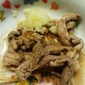 あおいゆうきっ。's cooksnap of when they made 豚肉の塩ダレ炒め☆山葵おろし添え.