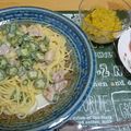 ふうか♪'s cooksnap of when they made チキンとおくらのクリームスパゲッティ.