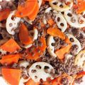 ぴぃたん7's cooksnap of when they made 鳥そぼろレンコン人参きんぴら♪.