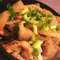 Renapoyo's cooksnap of when they made 大根とネギと豚バラの柚子コショウ炒め.