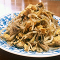 猫のオソマ's cooksnap of when they made もやしと舞茸と卵炒め.