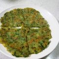 クック81NK9U☆'s cooksnap of when they made もちもち♡じゃが芋とニラのチヂミ♪.