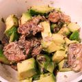 ピチョミ's cooksnap of when they made アボカドとサバの醤油あえ.