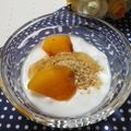 メルティローズ's cooksnap of when they made 柿のすり胡麻たっぷりヨーグルト。.