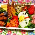 3chan。's cooksnap of when they made クリスマスキョロちゃん　キャラ弁.