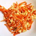 pearlpopi's cooksnap of when they made ☆無限人参☆人参いり豆腐no玉子とじ.