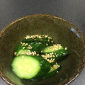クックCKWZHQ☆'s cooksnap of when they made 我が家の定番　キュウリのさっぱり漬け.