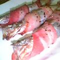 *louis*'s cooksnap of when they made ししゃも♥♡くるくるベーコン巻き.