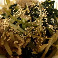 yunotaro's cooksnap of when they made 豚肉と小松菜のごまぽんオイスター炒め♪.