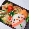 ☆空の下's cooksnap of when they made 簡単♪雪だるまおにぎり*.