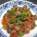 ジョングレ's cooksnap of when they made 砂肝の塩ニンニク炒めのキムチ和え.