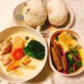 yesmama's cooksnap of when they made 三つ葉と海老の玉子焼き～茶碗蒸し風～.