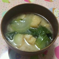 リスLOVE☆'s cooksnap of when they made 京あげと青梗菜のお味噌汁.
