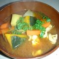 みゅーじっくっきんぐ's cooksnap of when they made 簡単★かぼちゃと根菜の味噌汁.