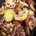 miyu1812's cooksnap of when they made れんこん・さつまいも・鶏肉の甘酢炒め.