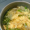 きな2330's cooksnap of when they made 簡単☆さやえんどう（絹さや）のかき玉汁.