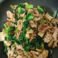 モカたんちゃん's cooksnap of when they made ターサイと豚肉の炒め物.