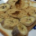 あゆたっくん's cooksnap of when they made きな粉はちみつのバナナトースト♪.