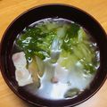 PinkyLady's cooksnap of when they made セロリの葉とキャベツのスープ.