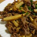 PUGｓ's cooksnap of when they made 牛肉と筍の味噌炒め♪.