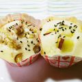 yasutonton's cooksnap of when they made さつまいもHM蒸しパン♬.