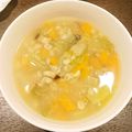 れぽっと's cooksnap of when they made 生姜が香る！押し麦の野菜たっぷりスープ.