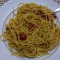 Japongelin's cooksnap of when they made ゴーヤとベーコンのぺペロンパスタ.