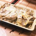 CGmix's cooksnap of when they made 鶏肉とごぼうの味噌クリームグラタン.