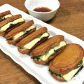 ままばなな1020's cooksnap of when they made おつまみに！さつま揚げのチーズはさみ焼き.