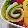リラクマオ's cooksnap of when they made ♪お弁当に♪ちくわと胡瓜のクルクル巻き☆.