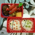 ゆみぷく's cooksnap of when they made 簡単☆可愛い♪キャラ弁当☆こいのぼり弁当.