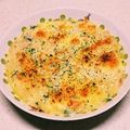 リラクマオ's cooksnap of when they made フライパン1つで　チキンマカロニグラタン.