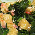 クックBLTENE☆'s cooksnap of when they made ほろ苦。大根の葉と桜海老の煮浸し.
