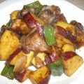 花ひとひら's cooksnap of when they made 豚肉とさつまいもの、甘酢和え.