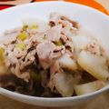 クックるん☆戦隊's cooksnap of when they made 大根と豚バラの炊いたん.