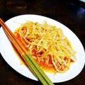 クックUCETU0☆'s cooksnap of when they made おつまみに！ピリ辛☆もやしナムル.