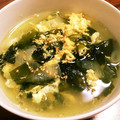 モケ缶's cooksnap of when they made ☆玉ねぎとワカメと卵の中華スープ☆.