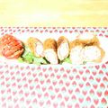 komutatata's cooksnap of when they made 給料前お助けメニューチーちくの肉巻フライ.