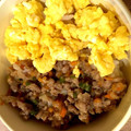 katze37's cooksnap of when they made 簡単 そぼろ丼 お弁当にも！二色丼.