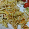 たにごんまま's cooksnap of when they made さつま芋、ちくわ、玉ねぎのかき揚げ♪.