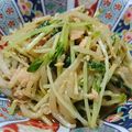 toco*'s cooksnap of when they made やみつき豆苗もやし.