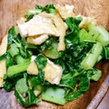 とにーにょ's cooksnap of when they made 大根の葉と油揚げの胡麻油炒め.