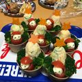 クック2KIWPR☆'s cooksnap of when they made クリスマス＊.°ミニトマトでミニサンタ.