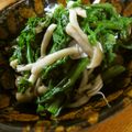 低カロ探検隊's cooksnap of when they made 春菊としめじのおひたし.