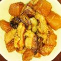 take0202's cooksnap of when they made 圧力鍋でおいしい猪肉と大根の角煮.