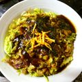 imajiro's cooksnap of when they made 減量の為の蜜柑皮＊納豆＊白菜のお好み焼き.
