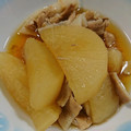 もこな１２'s cooksnap of when they made 大根と豚肉の煮物 おふくろの味☆.