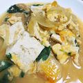 カメリア22's cooksnap of when they made 簡単!!三つ葉香る豆腐と麩の玉子とじ.