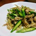 猫のオソマ's cooksnap of when they made アスパラガスとごぼうと豚肉の塩きんぴら.