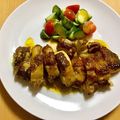 ふじ♡ママ♡'s cooksnap of when they made バジルとカレー風味のローストチキン★.